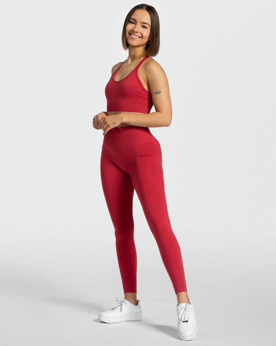 TEVEO True Leggings Rot | 621530JLN