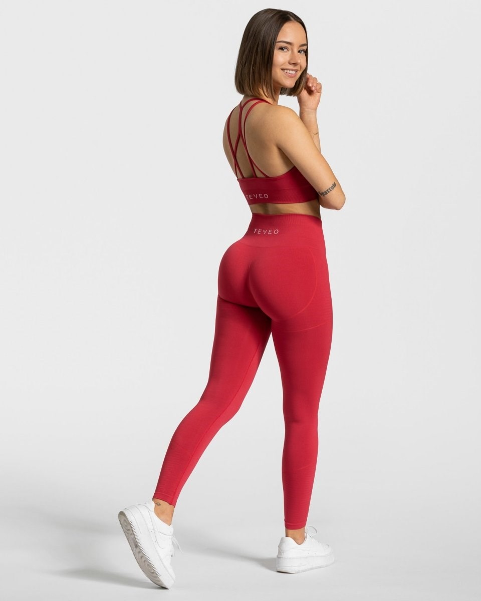 TEVEO True Leggings Rot | 621530JLN