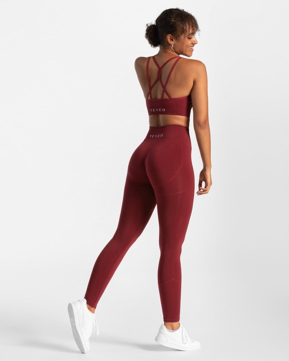TEVEO True Leggings Rot | 705986VYT
