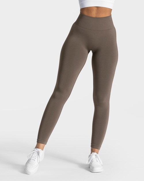 TEVEO Classy Leggings Taupe | 291548UWV