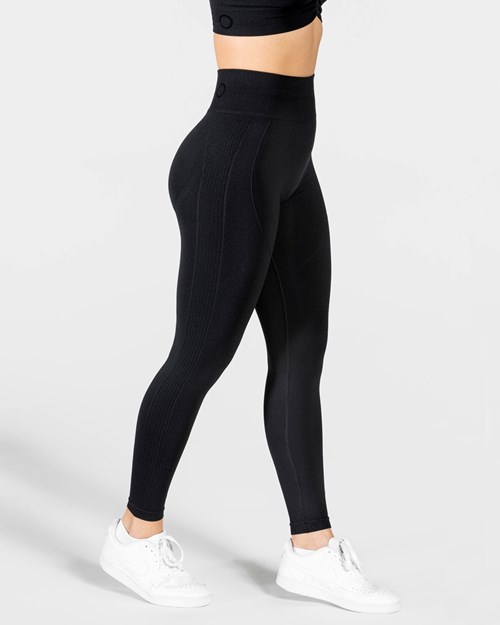TEVEO Focus Scrunch Leggings Schwarz | 395476ZHE
