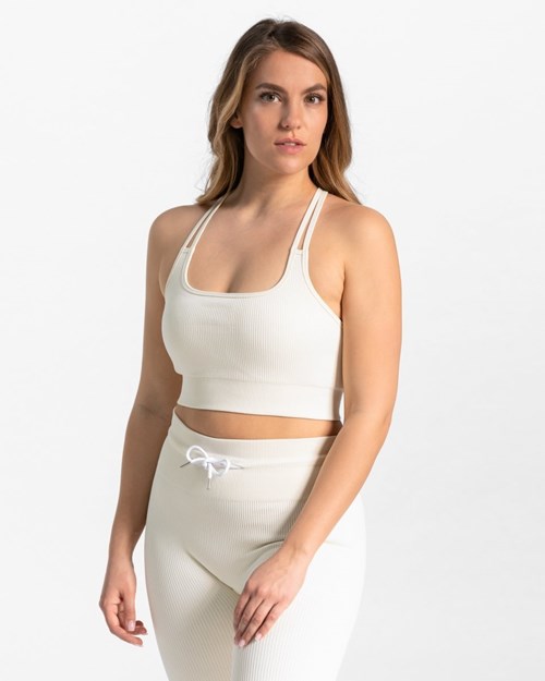 TEVEO Gerippt BH Ivory | 159380CWU