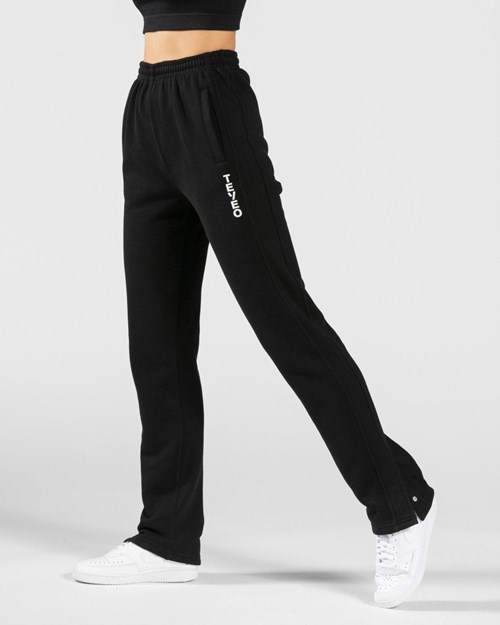 TEVEO Sassy Slit Jogger Schwarz | 857412JIF