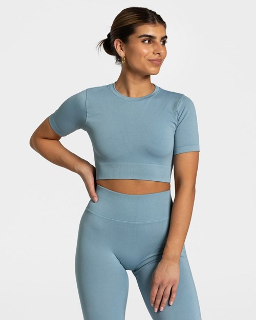 TEVEO Sensation Crop Top Blau | 243617APW