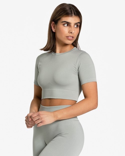 TEVEO Sensation Crop Top Gray | 620597KGF