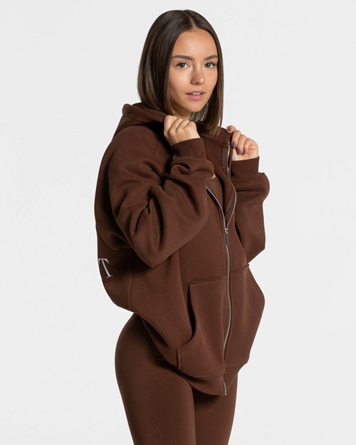 TEVEO Statement Oversized Jackets Kaffee | 357980UNY