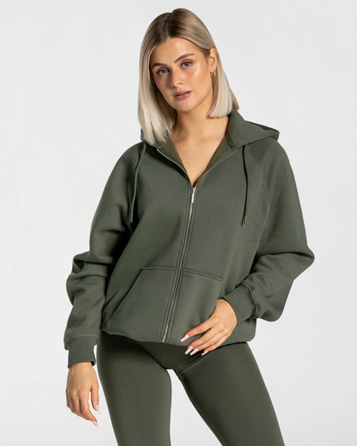 TEVEO Statement Oversized Jackets Khaki | 019572VCL