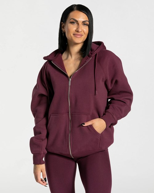 TEVEO Statement Oversized Jackets Pflaume | 402593ZBU