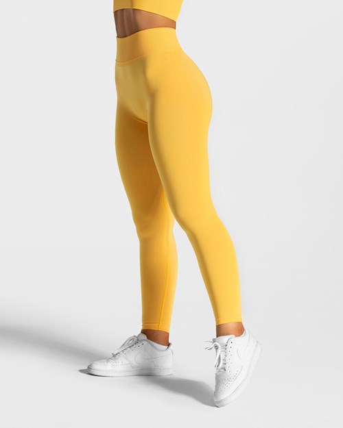 TEVEO Statement Scrunch Leggings Gelb | 672085AVI