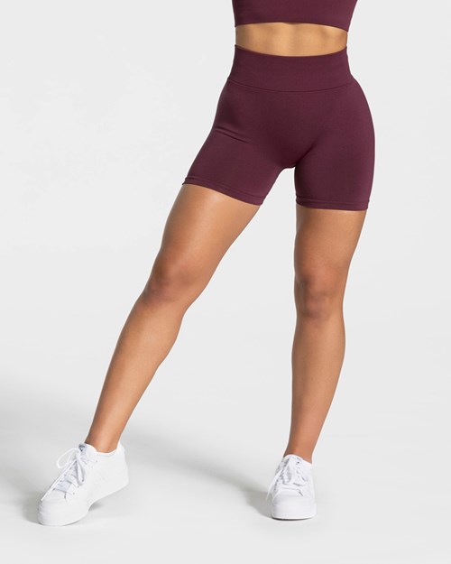 TEVEO Statement Scrunch Shorts Pflaume | 469780YHI