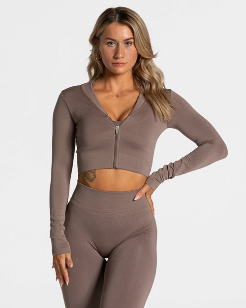 TEVEO Statement Zip Jackets Mokka | 241863CHL
