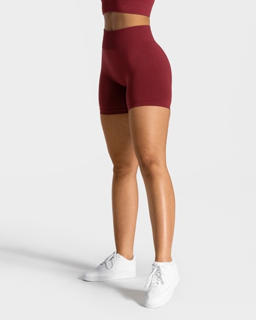TEVEO Timeless Scrunch Shorts Rot | 429063KSI