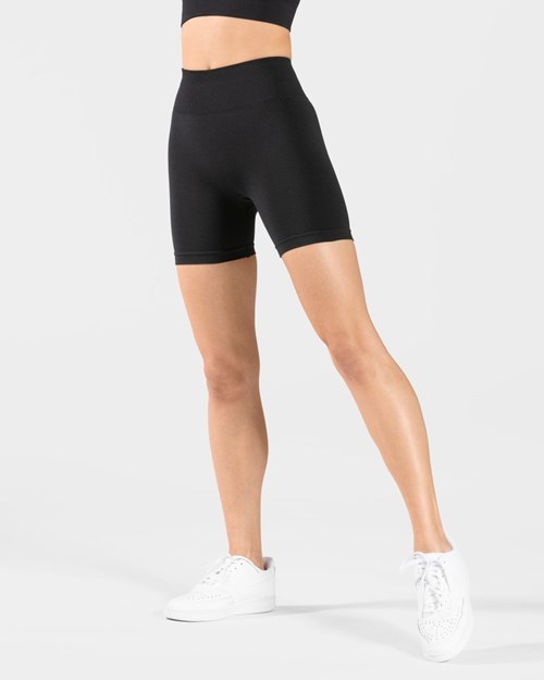 TEVEO Timeless Scrunch Shorts Schwarz | 879216YCM