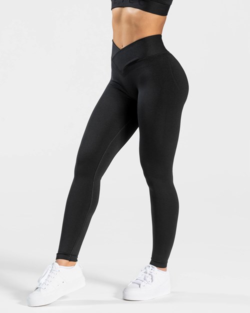 TEVEO V-Shape Leggings Schwarz | 610893FQR